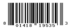 UPC barcode 801418195353