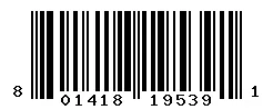 UPC barcode 801418195391