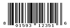 UPC barcode number 801593123516