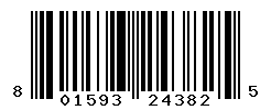 UPC barcode number 801593243825