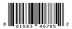 UPC barcode 801593407852