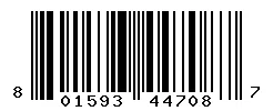 UPC barcode 801593447087