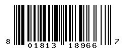 UPC barcode number 801813189667