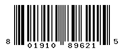 UPC barcode number 801910896215