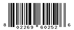 UPC barcode number 802269602526