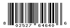 UPC barcode number 8025272646406