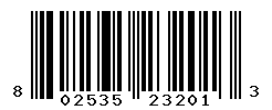 UPC barcode number 802535232013