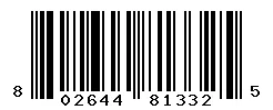 UPC barcode 802644813325