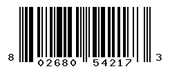 UPC barcode number 802680542173