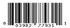 UPC barcode number 803982779311