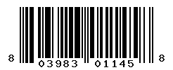 UPC barcode number 803983011458