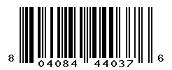 UPC barcode number 804084440376