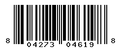 UPC barcode number 804273046198