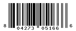 UPC barcode number 804273051666