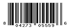 UPC barcode number 804273055596