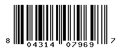UPC barcode number 804314079697