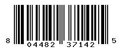 UPC barcode number 804482371425