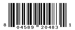 UPC barcode number 804589204831