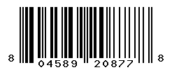 UPC barcode number 804589208778