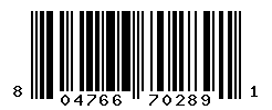 upc 804766702891 barcode image