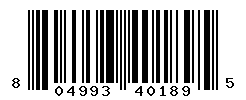 upc 804993401895 barcode image