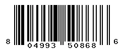 UPC barcode 804993508686