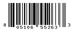 UPC barcode number 805106552633