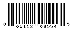 UPC barcode number 805112085545
