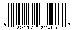 UPC barcode number 805112085637