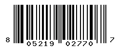 UPC barcode 805219027707