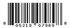 UPC barcode 805219079898