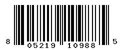 UPC barcode 805219109885