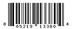 UPC barcode 805219133804