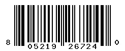 UPC barcode 805219267240
