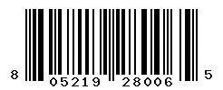 UPC barcode 805219280065