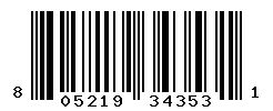 UPC barcode 805219343531