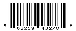 UPC barcode 805219432785