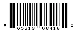 UPC barcode 805219684160