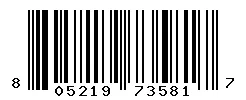 UPC 805219735817 barcode image