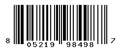 UPC barcode 805219984987