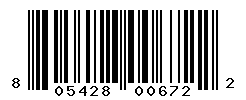 UPC barcode number 805428006722