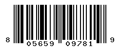 UPC barcode number 8056597097819