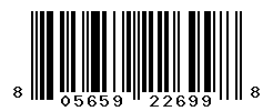 UPC barcode number 8056597226998