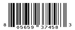 UPC barcode number 8056597374583