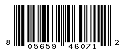 UPC barcode number 8056597460712
