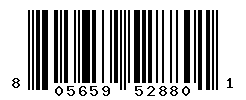 UPC barcode number 8056597528801
