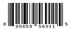 UPC barcode number 8056597560115