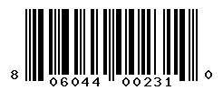 UPC barcode number 806044002310