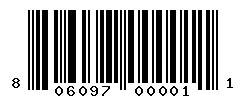 UPC 806097000011 barcode image