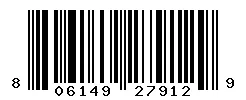 UPC barcode 806149279129
